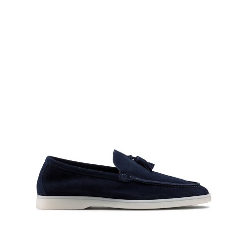 Férfi Russell And Bromley Cambria Tassel Loafer Cipő Sötétkék | 380916UDF