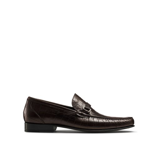 Férfi Russell And Bromley Elite Slip On Mokaszin Csokoládé | 756240YPL