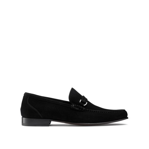 Férfi Russell And Bromley Elite Slip On Mokaszin Fekete | 849317WLN