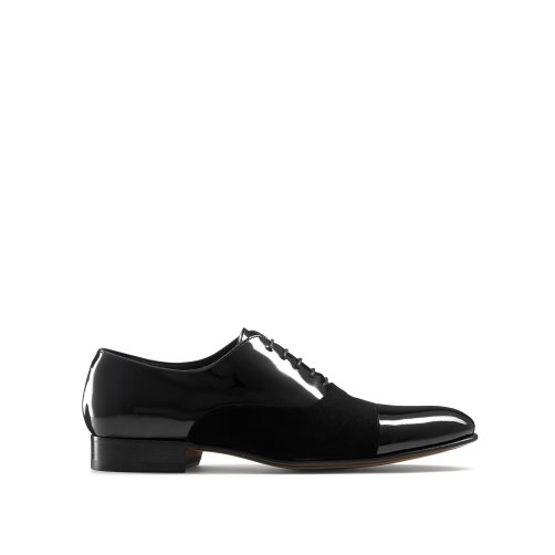 Férfi Russell And Bromley Stratus Toe Cap Oxford Ruha Cipő Fekete | 021946RBT