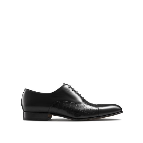 Férfi Russell And Bromley Stratus Toe Cap Oxford Ruha Cipő Fekete | 492387HER