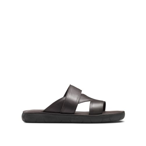 Férfi Russell And Bromley Zeus Slide Szandálok Csokoládé | 649035OUI