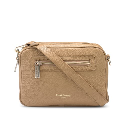 Női Russell And Bromley Dynamic Triple Zip Camera Crossbody Táska Barna | 839741ODU