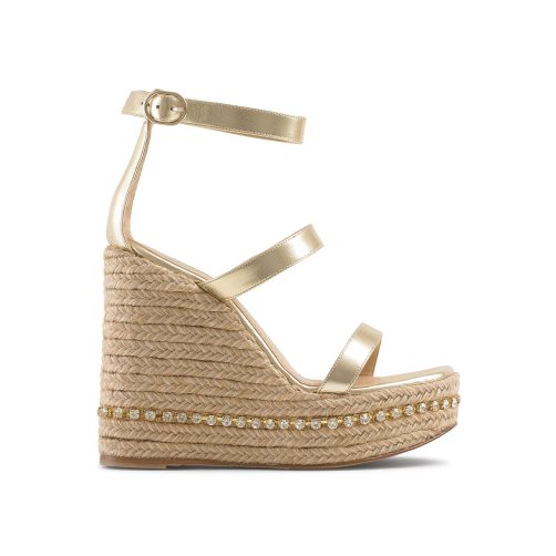 Női Russell And Bromley Ibiza Espadrille Éktalpú Cipő Arany | 823091SGE