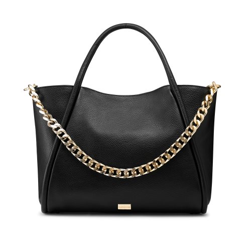 Női Russell And Bromley Icon Chain East/West Grab Hordtáskák Fekete | 267981UQL