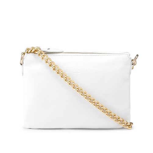 Női Russell And Bromley On Point Chain Zip Pouch Válltáskák Fehér | 708429FDK