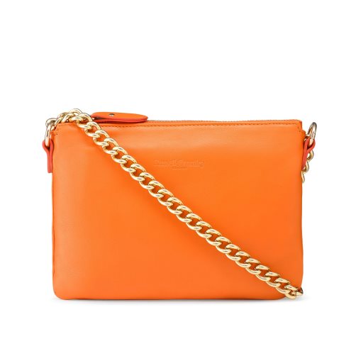 Női Russell And Bromley On Point Chain Zip Pouch Válltáskák Narancssárga | 945716YEG