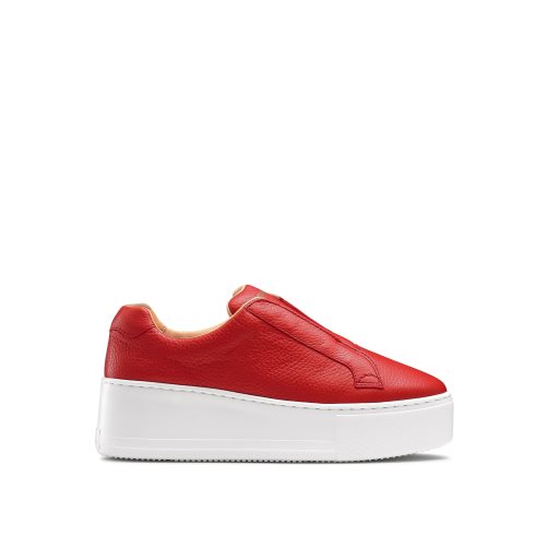 Női Russell And Bromley Park Up Flatform Laceless Platform Cipő Piros | 123604HYC