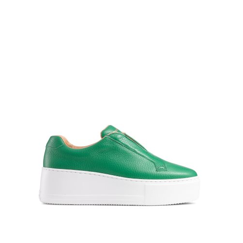 Női Russell And Bromley Park Up Flatform Laceless Platform Cipő Zöld | 403682EYZ