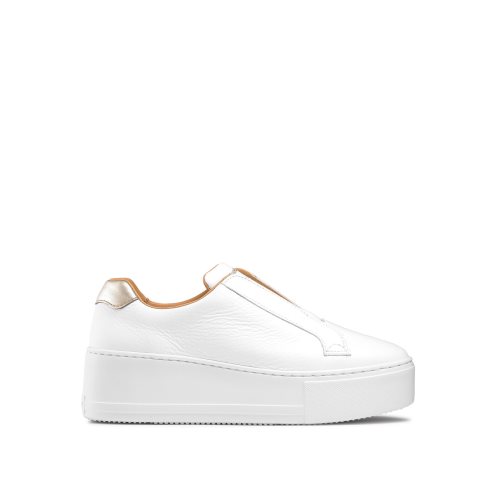 Női Russell And Bromley Park Up Flatform Laceless Platform Cipő Fehér | 478036QTP