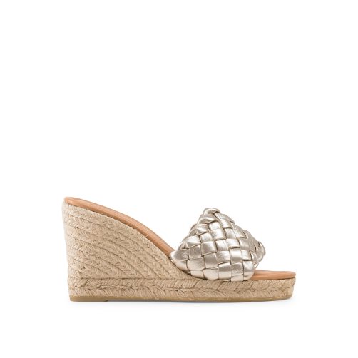 Női Russell And Bromley Rhapsody Plaited Espadrille Éktalpú Cipő Arany | 187930CHF