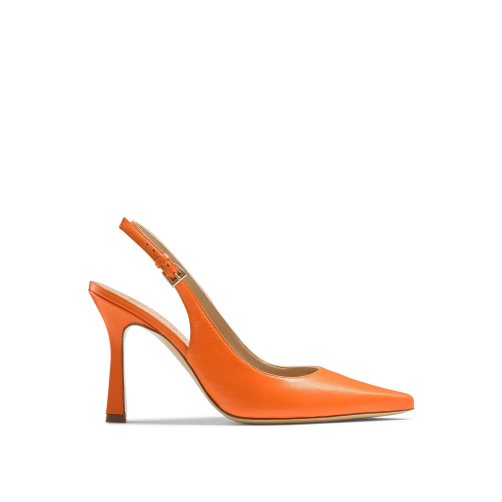 Női Russell And Bromley Slingback Point Körömcipő Narancssárga | 076528VYR