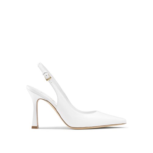 Női Russell And Bromley Slingback Point Körömcipő Fehér | 596014MYC